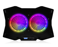 MODECOM MC-CF18 RGB Silent Fan Czarna Podstawka Chłodząca - 665549 - zdjęcie 1